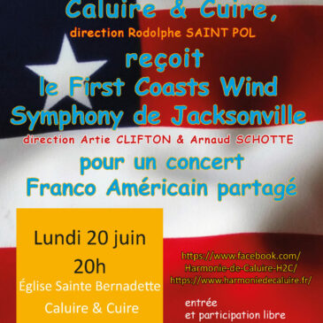 Évènement exceptionnel : Concert Franco Américain le 20 juin