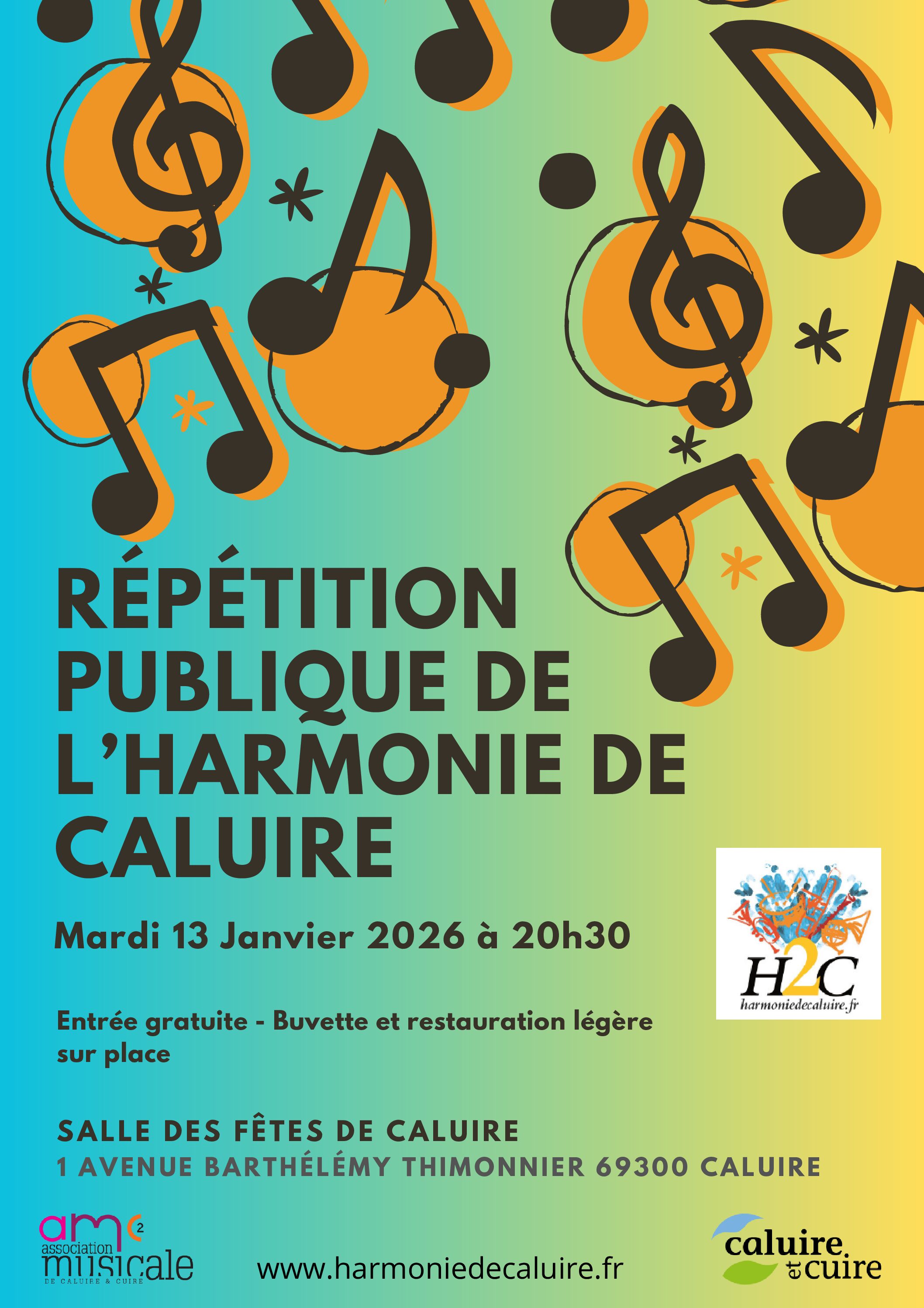 Répétition publique de l’Harmonie de Caluire